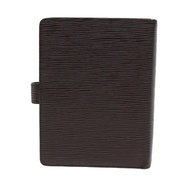 LOUIS VUITTON Epi Agenda MM Day Planner Cover Mocha R2004D LV Auth 81487