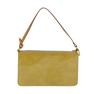 LOUIS VUITTON Monogram Vernis Lexington Accessory Pouch Beige M91010 Auth 81488