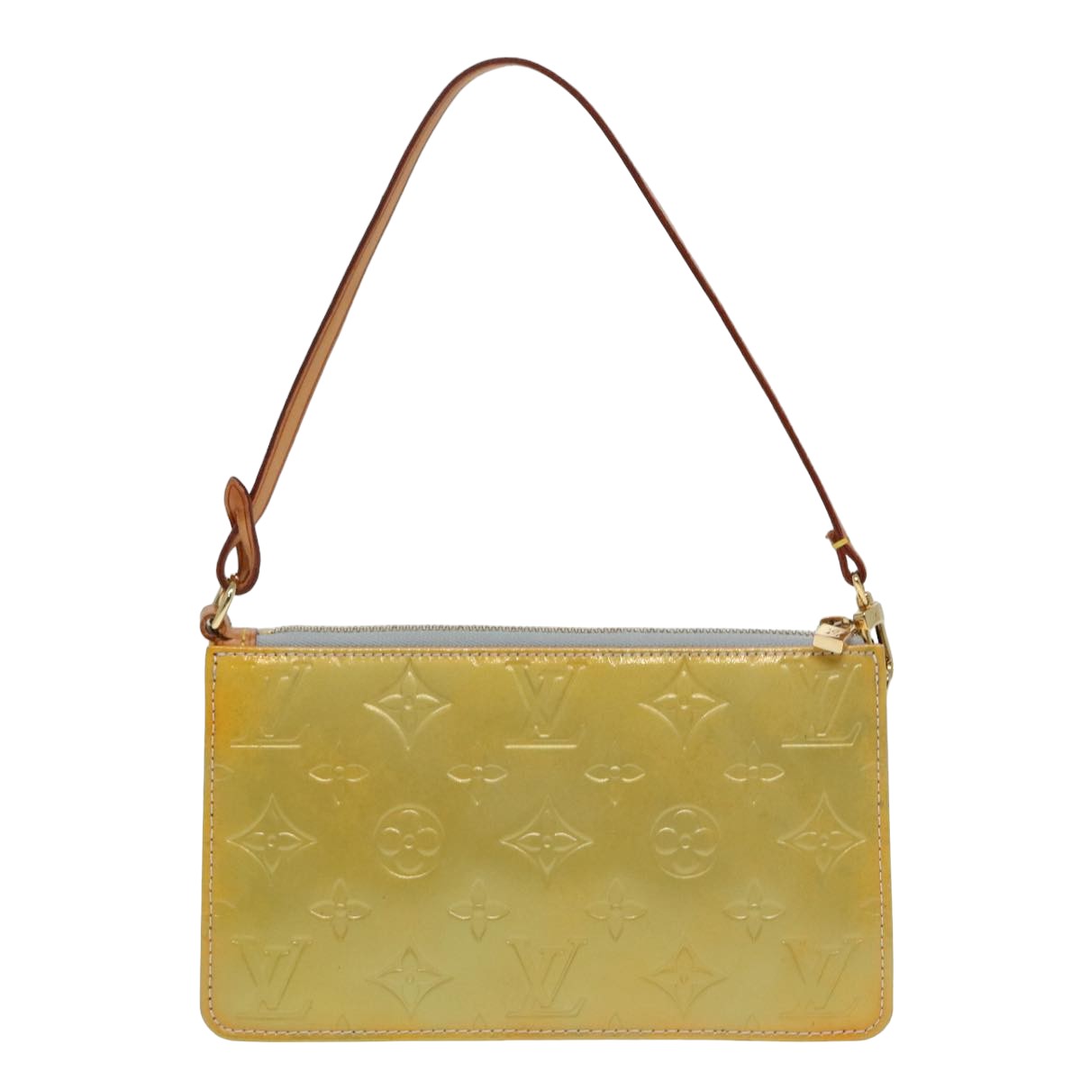 LOUIS VUITTON Monogram Vernis Lexington Accessory Pouch Gris M91056 Auth 81489