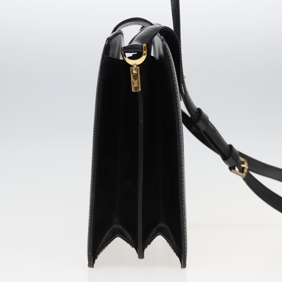 LOUIS VUITTON Epi Capuchin Shoulder Bag Black M52342 LV Auth 81535