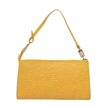 LOUIS VUITTON Epi Pochette Accessoires Pouch Yellow M52989 LV Auth 81693