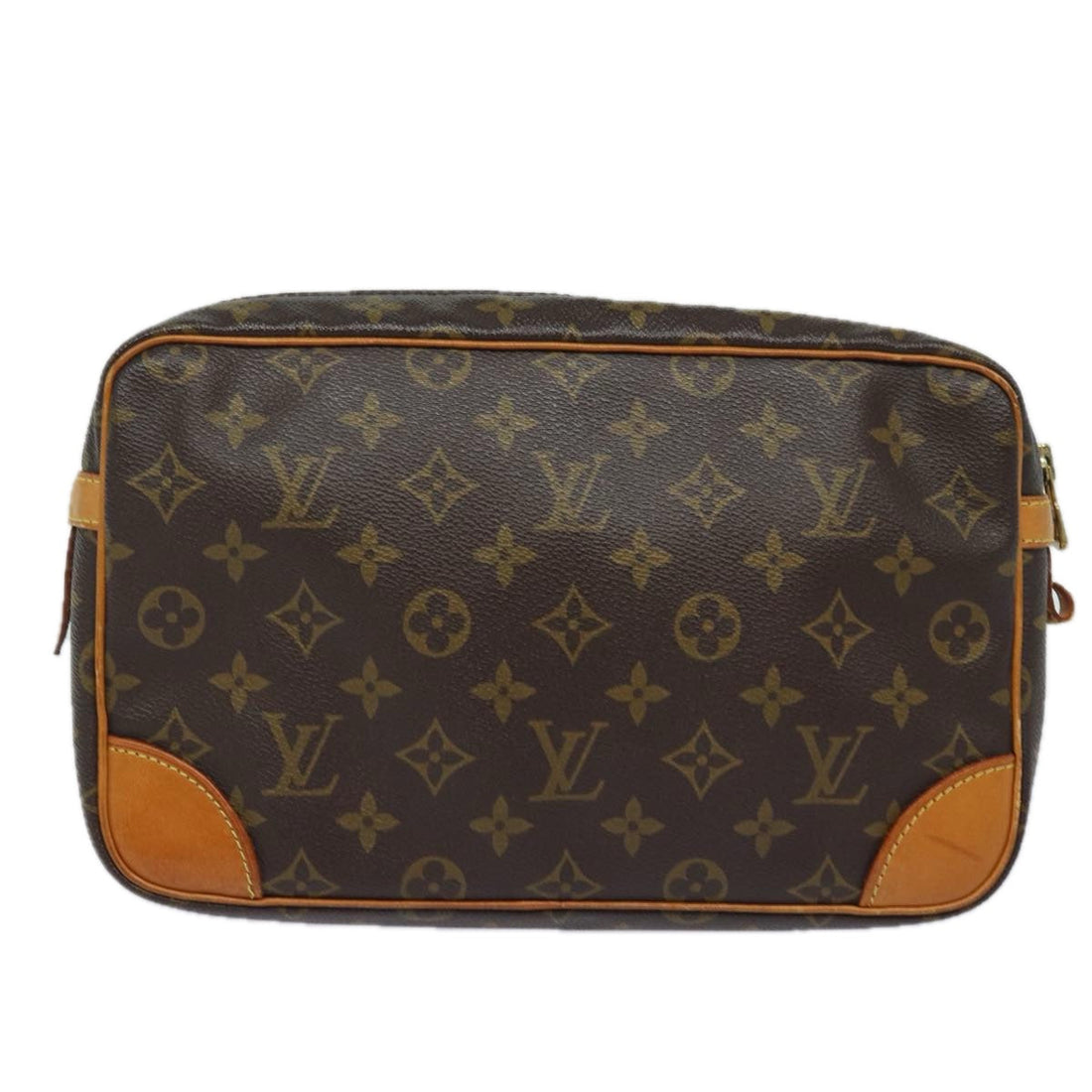 LOUIS VUITTON Monogram Compiegne 28 Clutch Bag M51845 LV Auth 81943