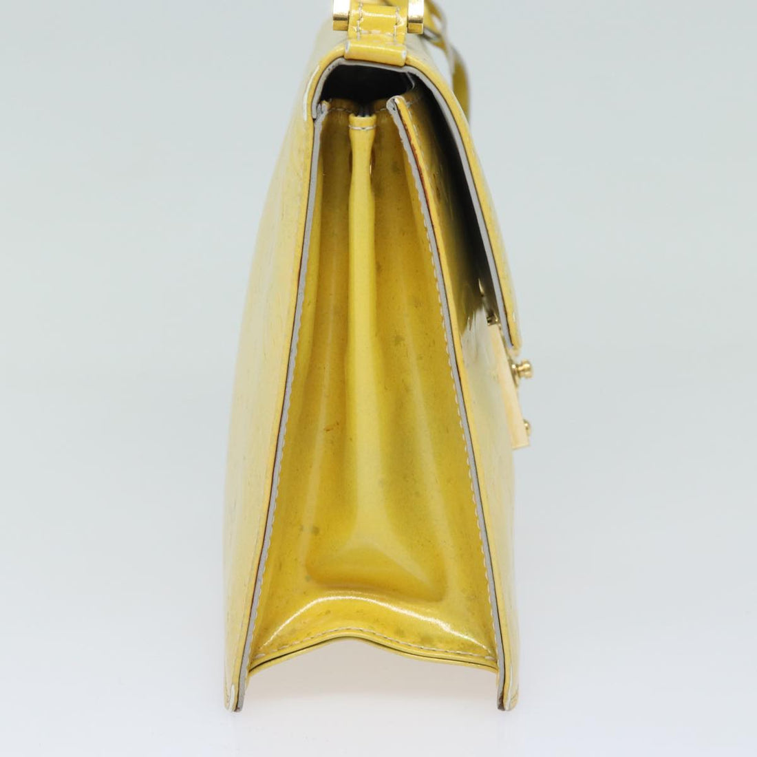 LOUIS VUITTON Monogram Vernis Spring Street Hand Bag Gris M91029 LV Auth 81950