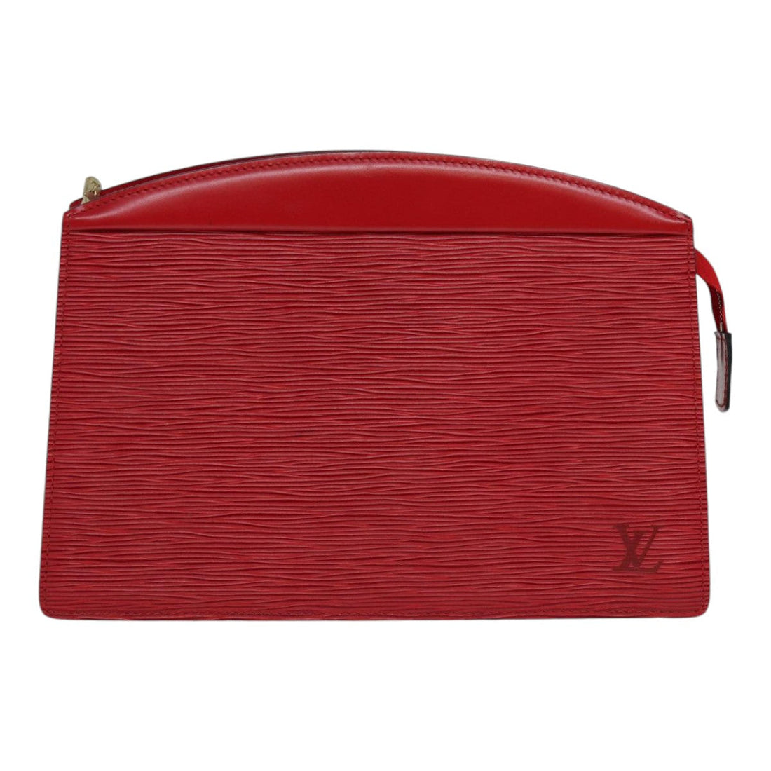 LOUIS VUITTON Epi Trousse Crete Clutch Bag Red M48407 LV Auth 82014