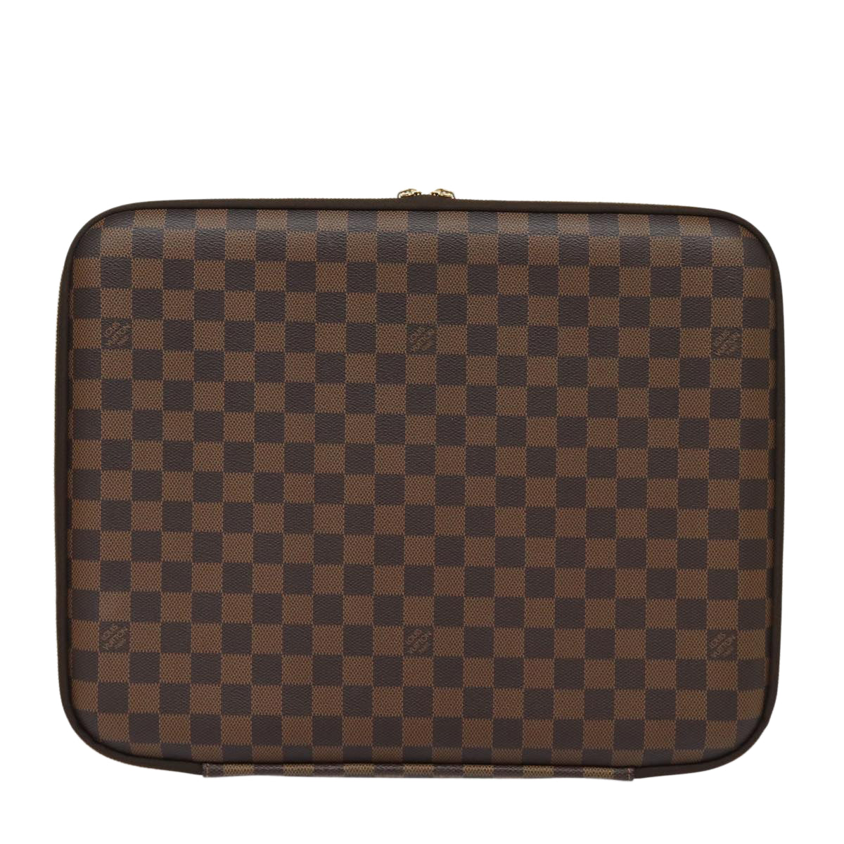 LOUIS VUITTON Damier Ebene Computer Sleeve MM PC Case N58023 LV Auth 82125A