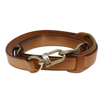 LOUIS VUITTON Adjustable Shoulder Strap Leather 35.4"-42.5" Beige Auth 82226