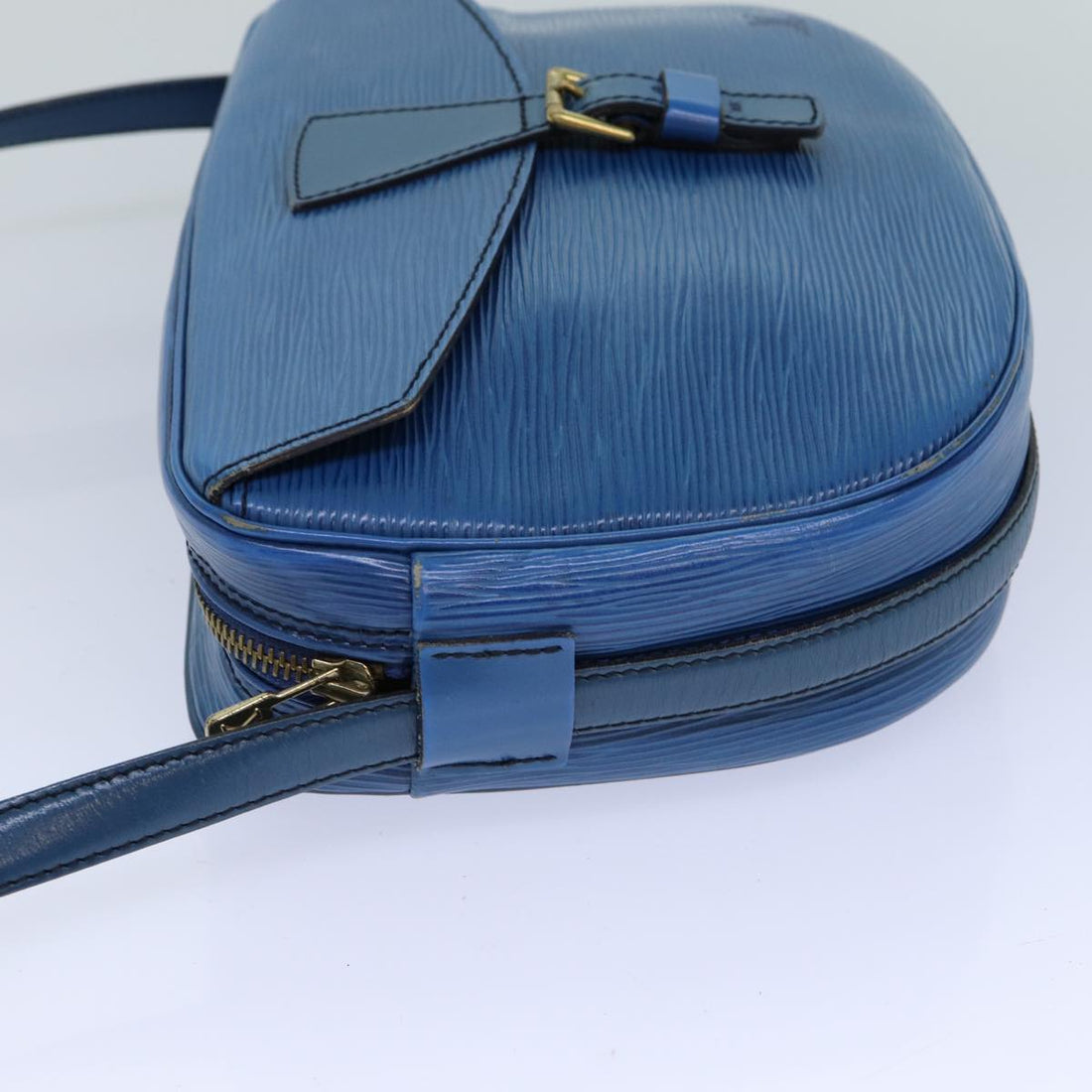 LOUIS VUITTON Epi June Feuille Shoulder Bag Blue M52155 LV Auth 82373