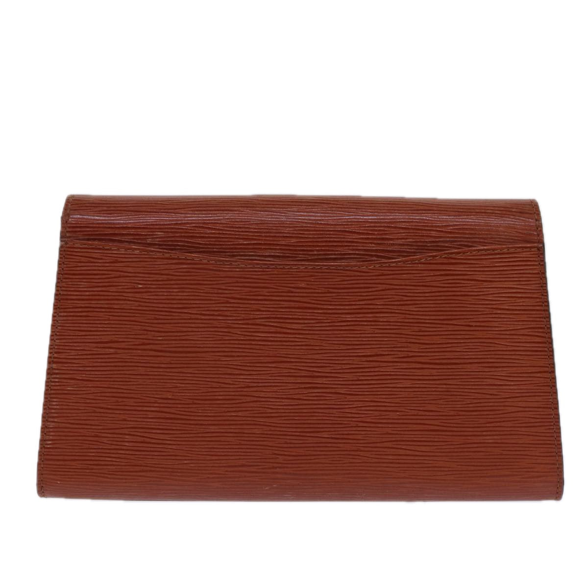 LOUIS VUITTON Epi Art Deco Clutch Bag Brown M52633 LV Auth 82376