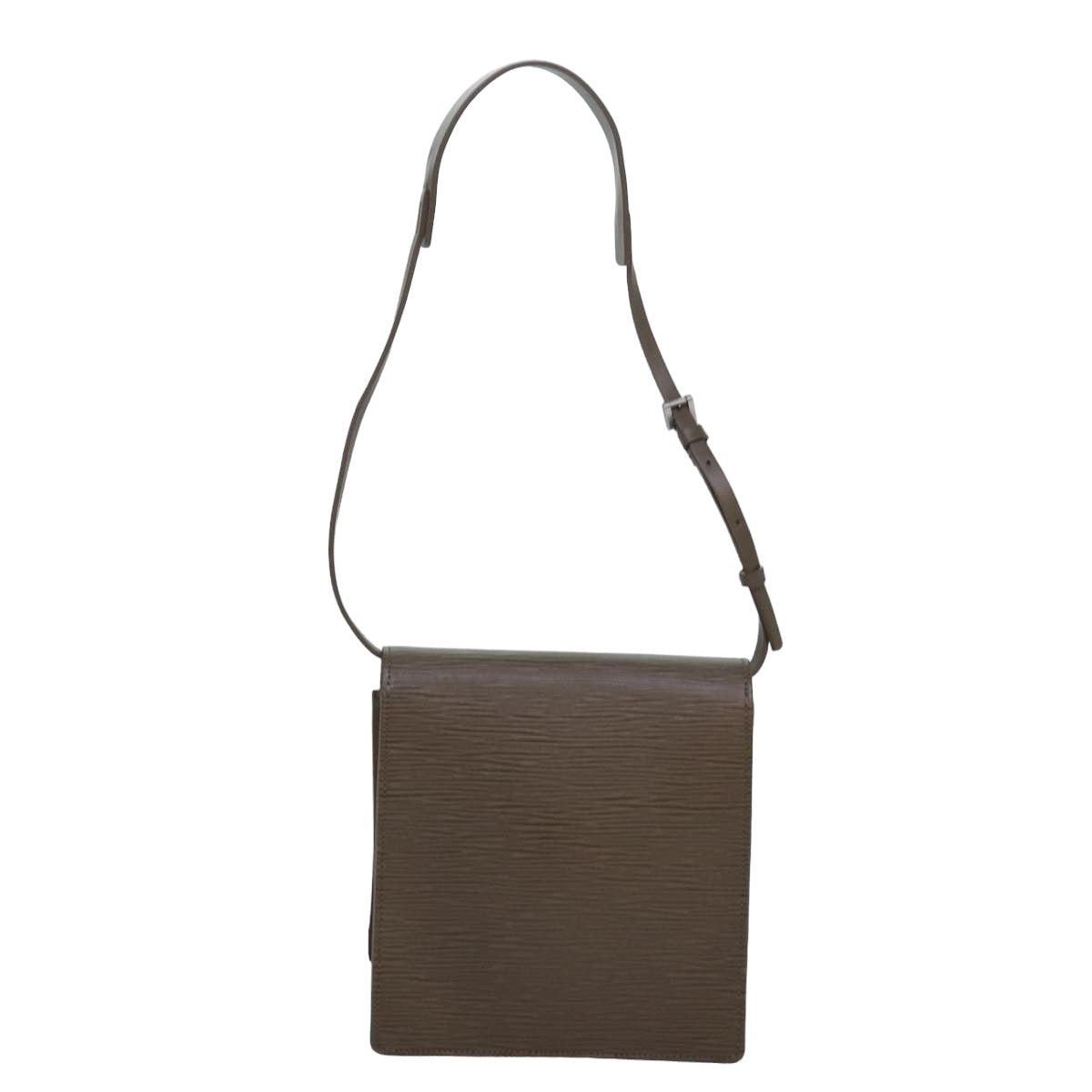 LOUIS VUITTON Epi Biarritz Shoulder Bag Gray pepper M5293C LV Auth 82382