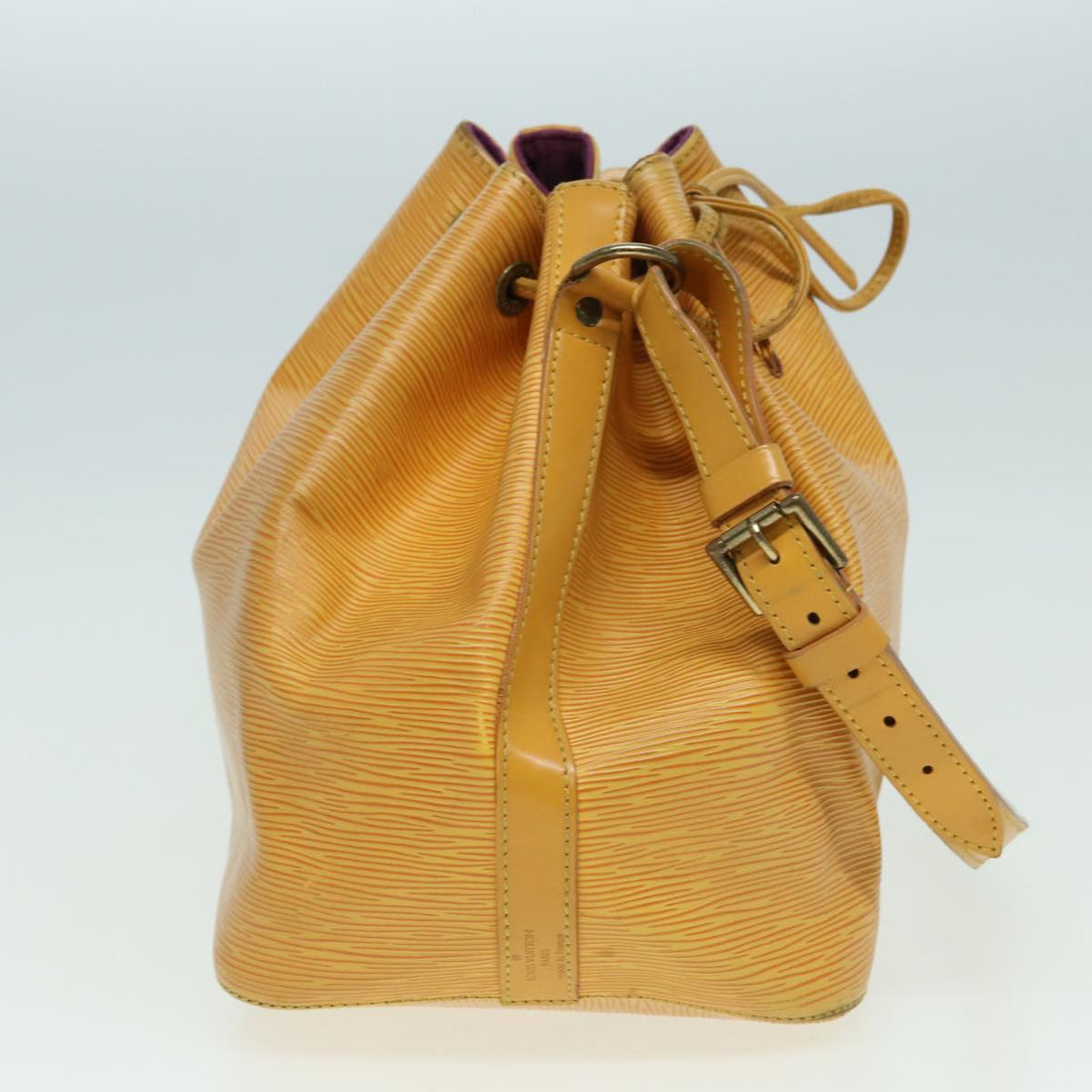 LOUIS VUITTON Epi Petit Noe Shoulder Bag Tassili Yellow M44109 LV Auth 82438