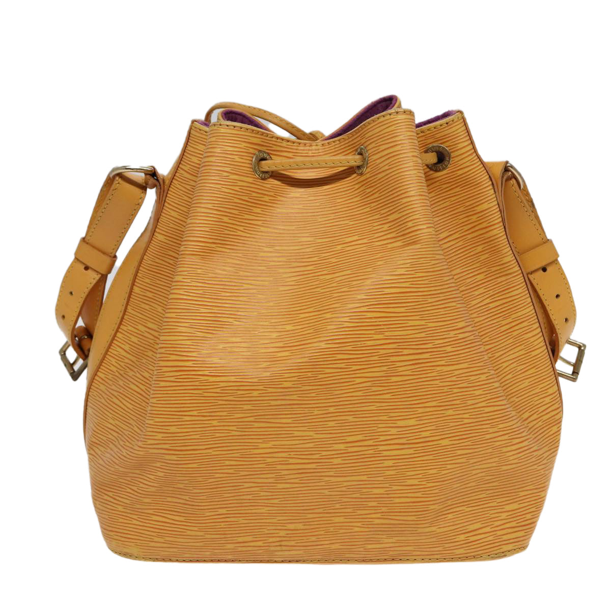 LOUIS VUITTON Epi Petit Noe Shoulder Bag Tassili Yellow M44109 LV Auth 82439