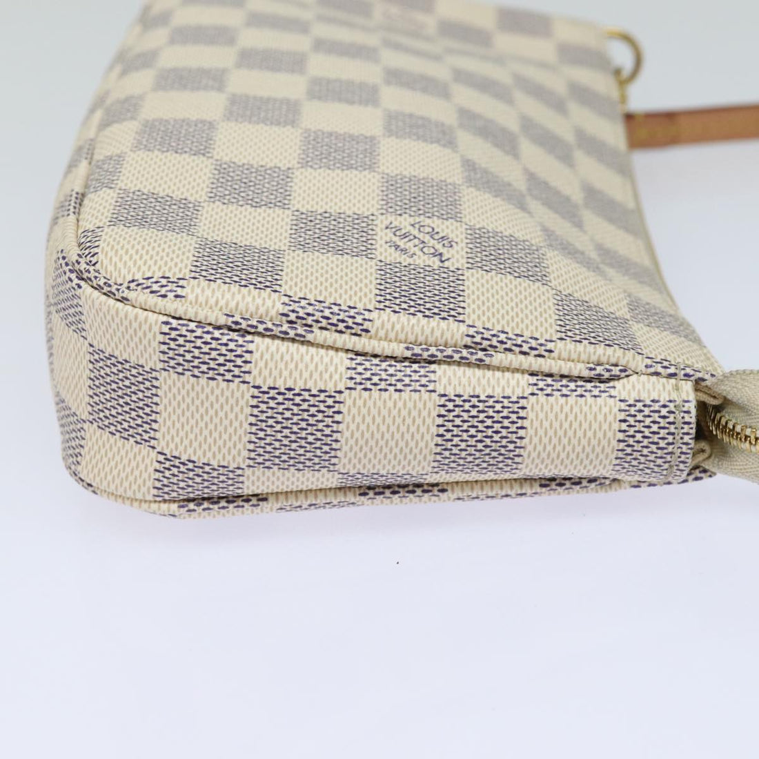 LOUIS VUITTON Damier Azur Pochette Accessoires Pouch N51986 LV Auth 82492SA