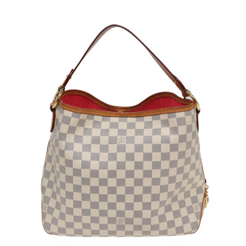 LOUIS VUITTON Damier Azur Delightful PM Shoulder Bag N41447 LV Auth 82538