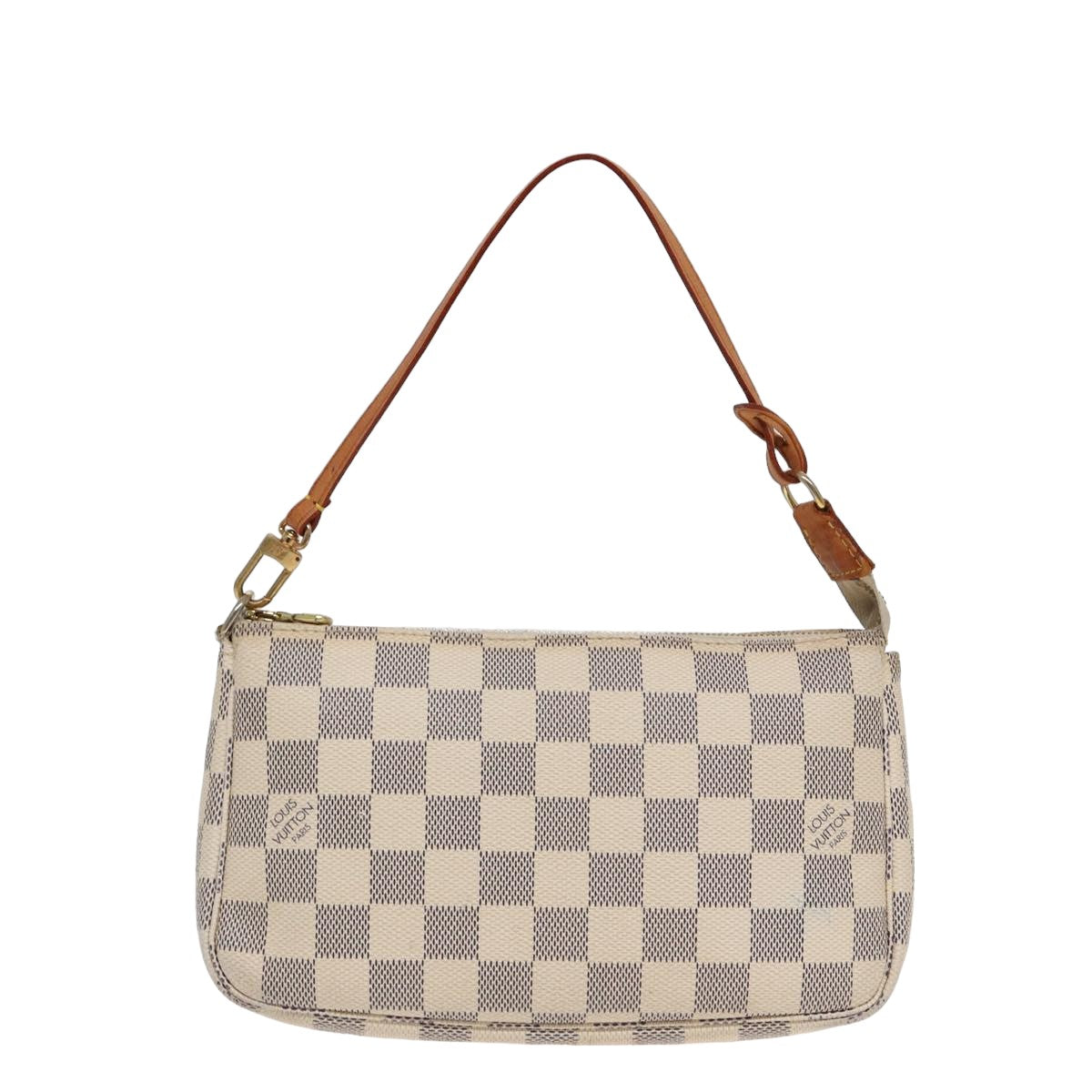LOUIS VUITTON Damier Azur Pochette Accessoires Pouch N51986 LV Auth 82599