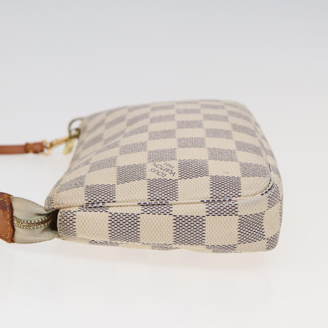LOUIS VUITTON Damier Azur Pochette Accessoires Pouch N51986 LV Auth 82599