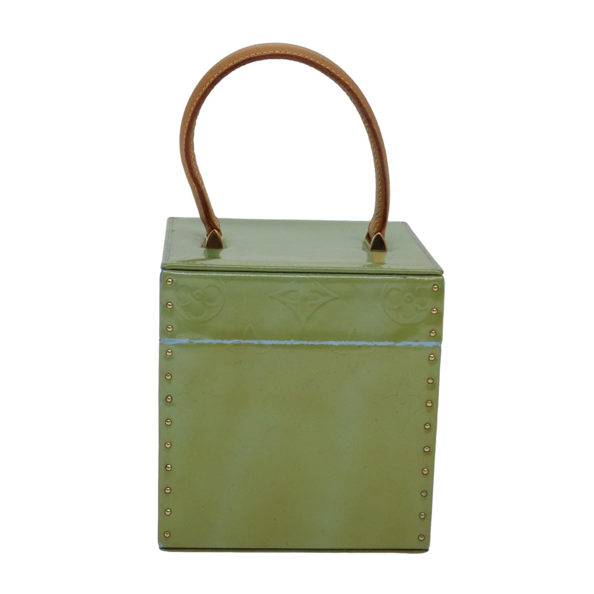 LOUIS VUITTON Monogram Vernis Bleecker Pouch Baby Blue M91003 LV Auth 82619