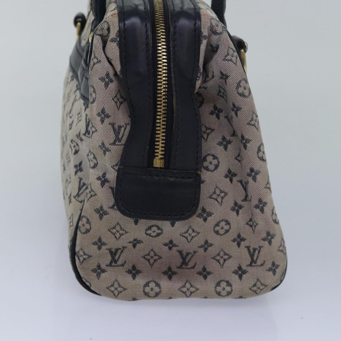 LOUIS VUITTON Monogram Mini Josephine PM Hand Bag Blue M92049 LV Auth 82628