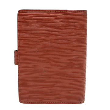 LOUIS VUITTON Epi Agenda PM Day Planner Cover Brown R20053 LV Auth 82717