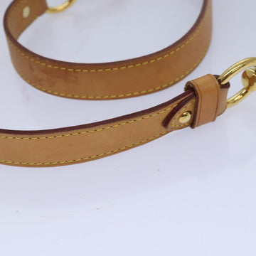 LOUIS VUITTON Adjustable Shoulder Strap Leather 29.9"-33.9" Beige Auth 82722