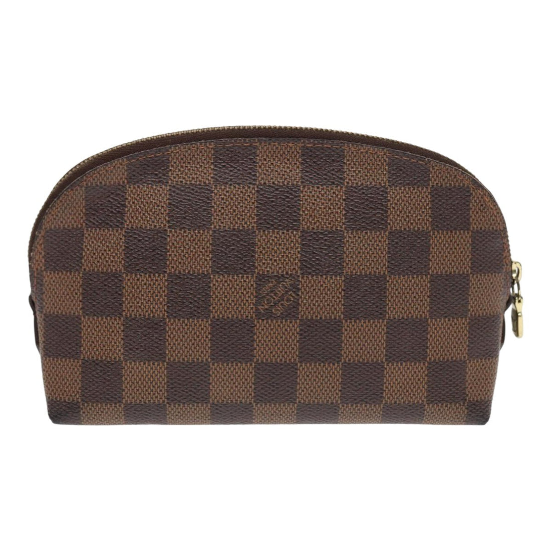 LOUIS VUITTON Damier Ebene Pochette Cosmetic PM Pouch N47516 LV Auth 82727