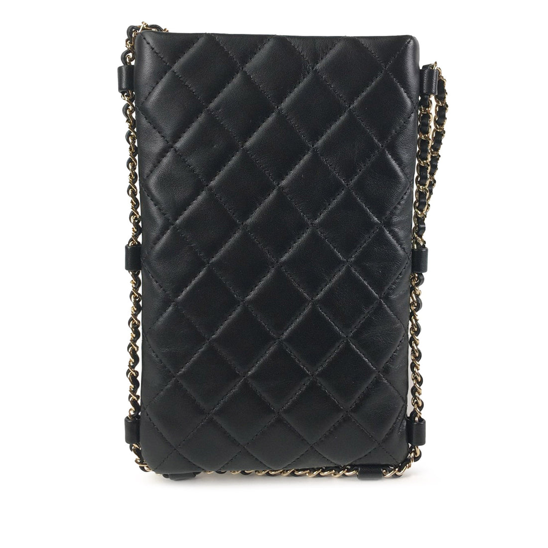 Chanel Lambskin Chain Around Phone Holder Crossbody Crossbody Bag