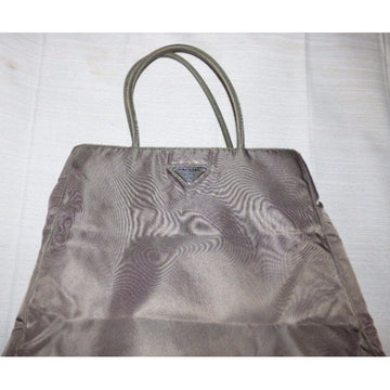 Prada dark khaki nylon Cleo Re-Edition small tote