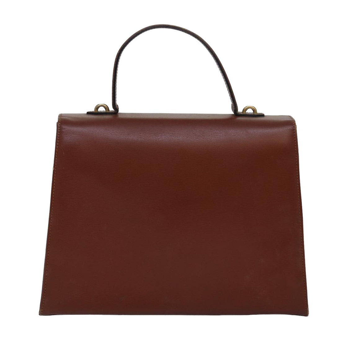 CHRISTIAN DIOR Hand Bag Leather 2way Brown Auth 83574