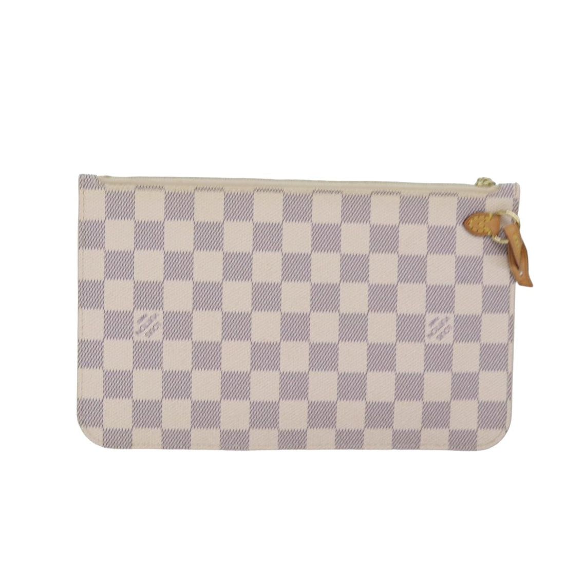 LOUIS VUITTON Damier Azur Neverfull MM Pouch Pouch LV Auth 83853