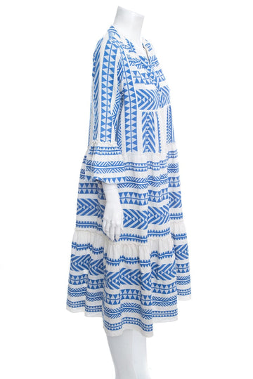 Muche et Muchette White & Blue Dress SZ OS