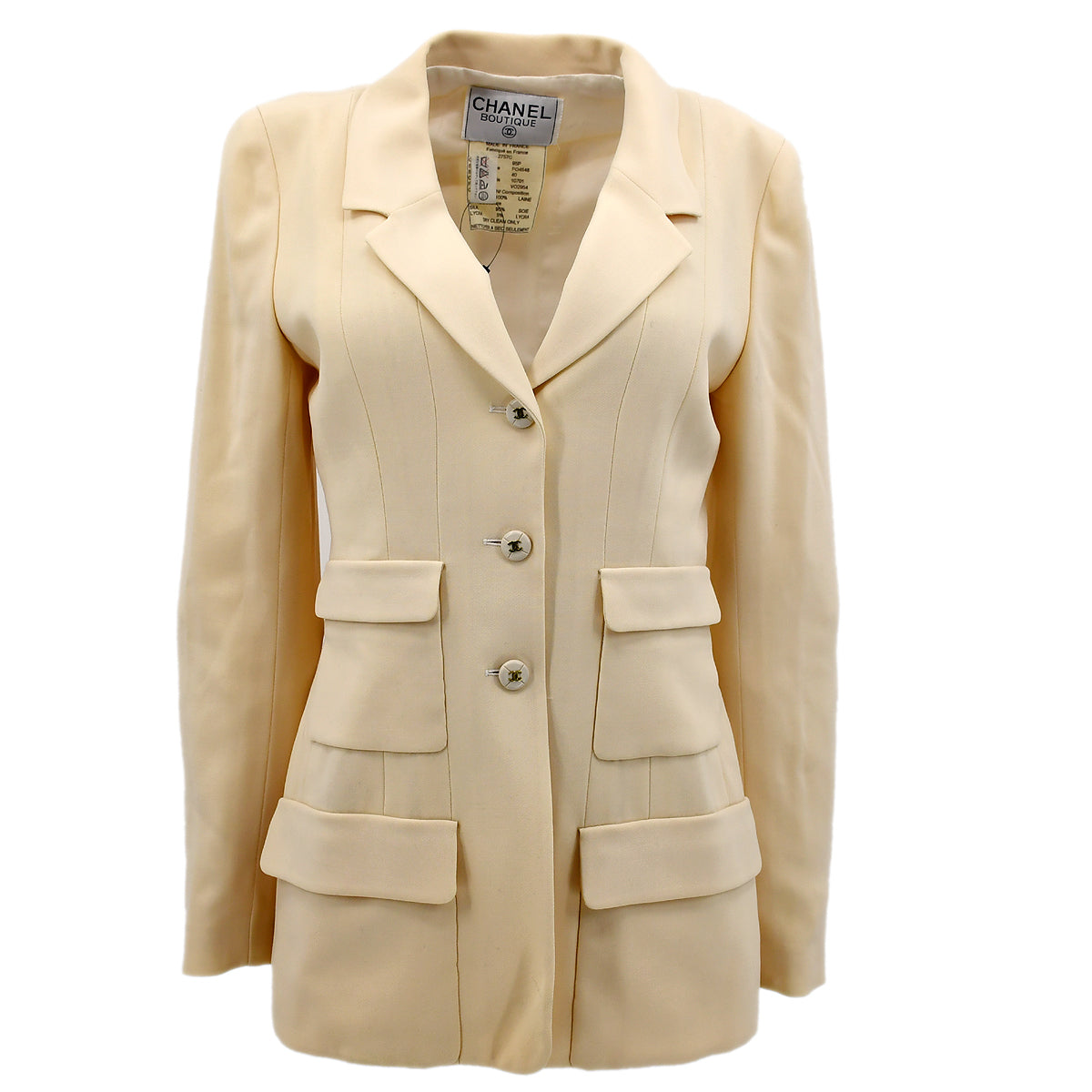 Chanel Spring 1995 Single Breasted Jacket #40