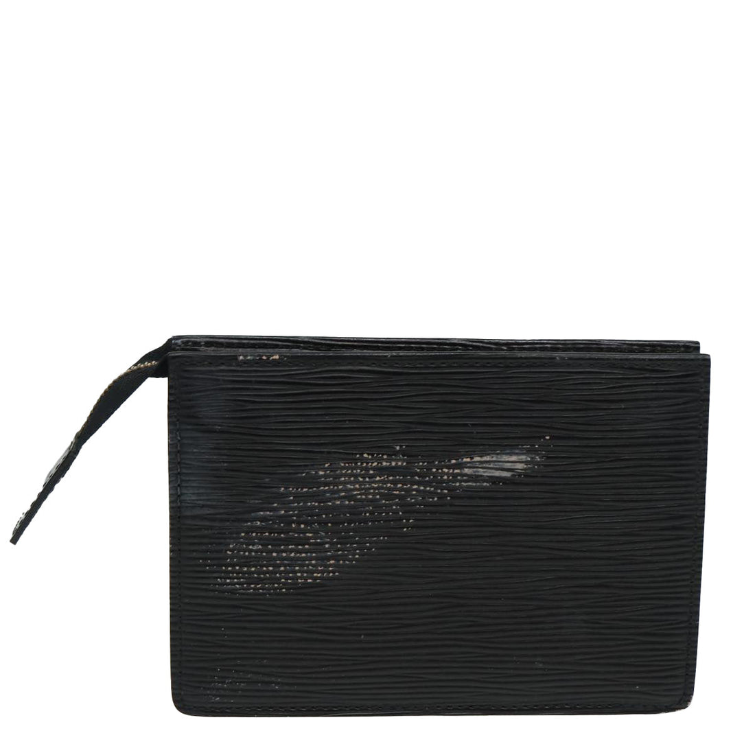 LOUIS VUITTON Epi Trousse Poche Toilette 15 Pouch Black LV Auth 84302