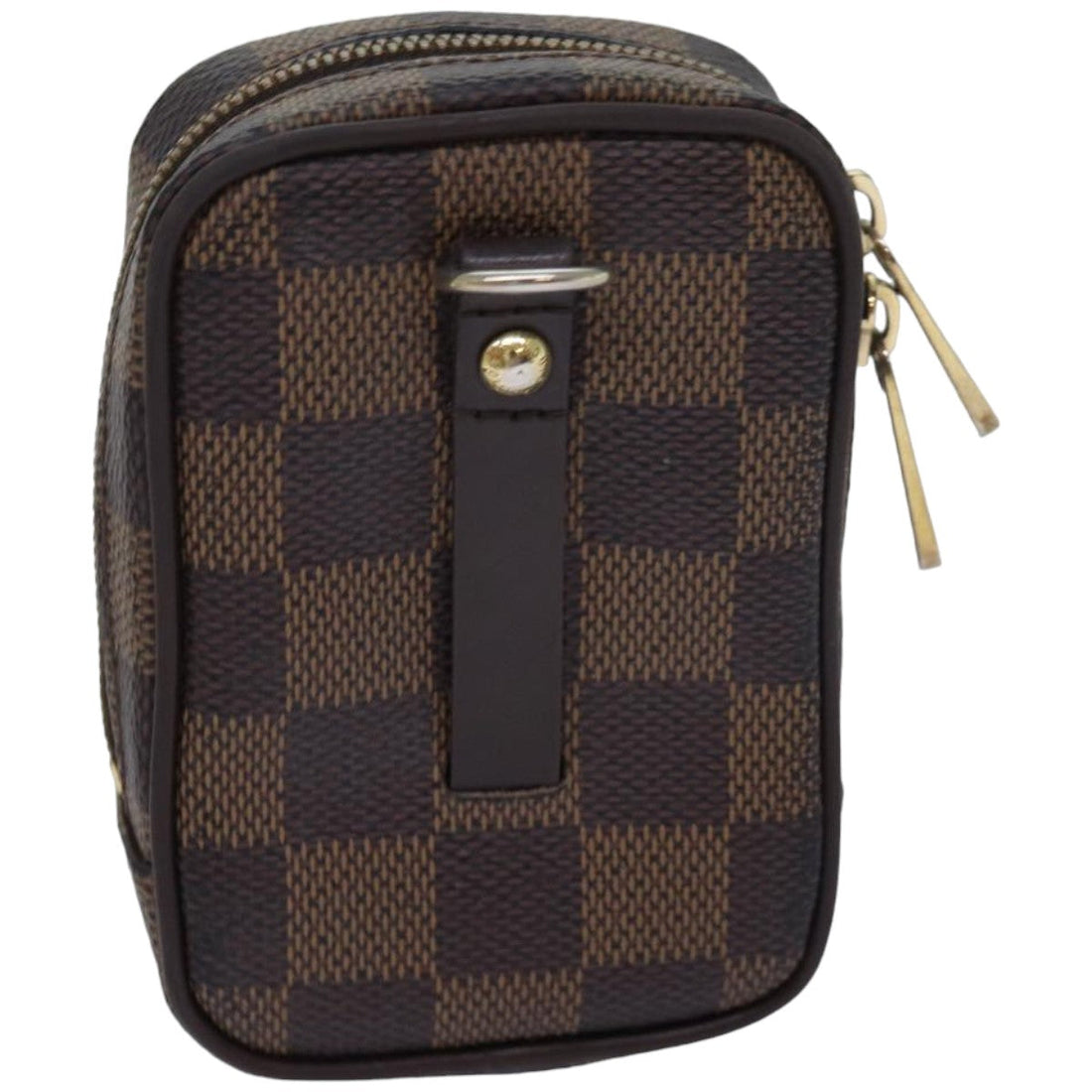 LOUIS VUITTON Damier Ebene Etui Okapi PM Pouch N61738 LV Auth 84354