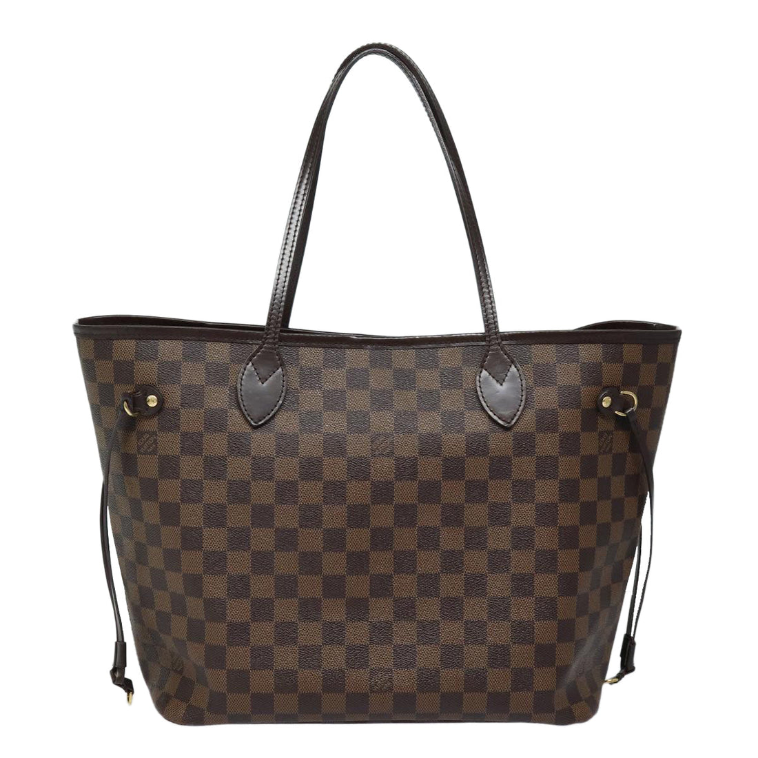 LOUIS VUITTON Damier Ebene Neverfull MM Tote Bag N51105 LV Auth 84399