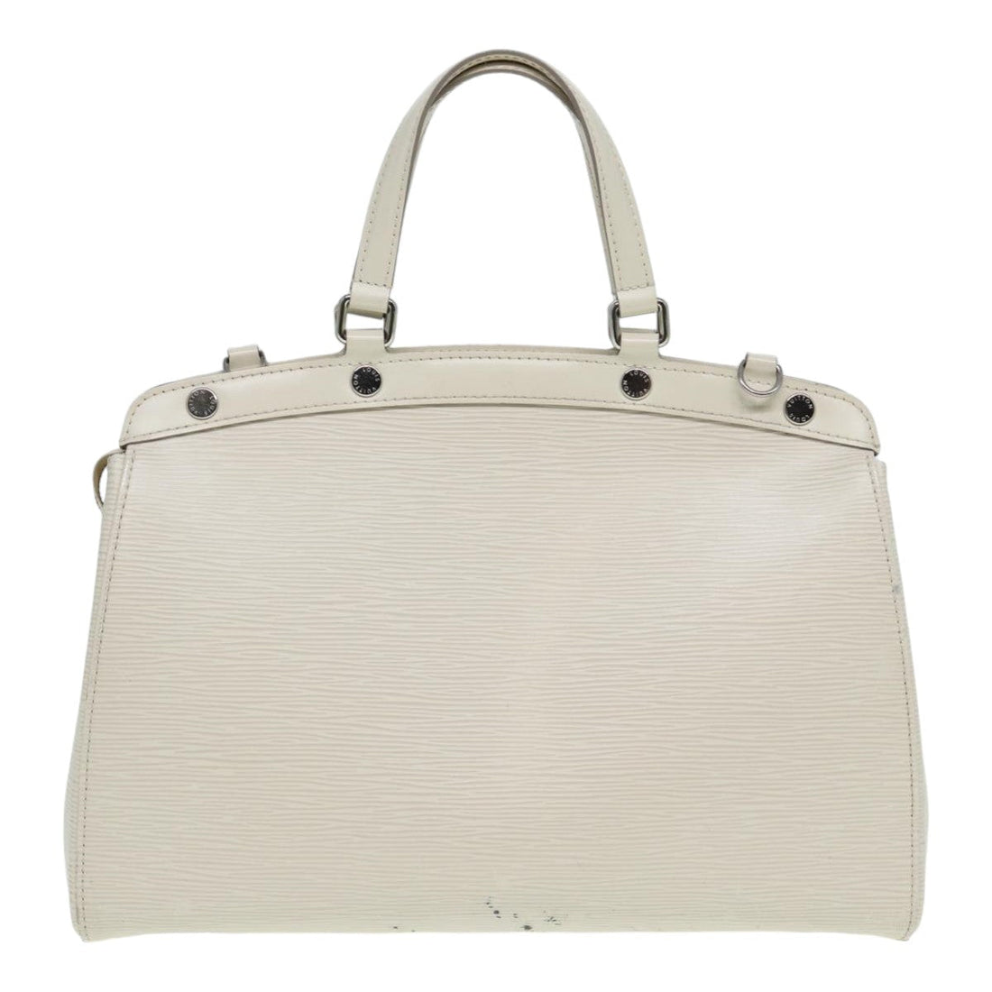 LOUIS VUITTON Epi Blair MM Hand Bag 2way White Yvoire M40330 LV Auth 84482