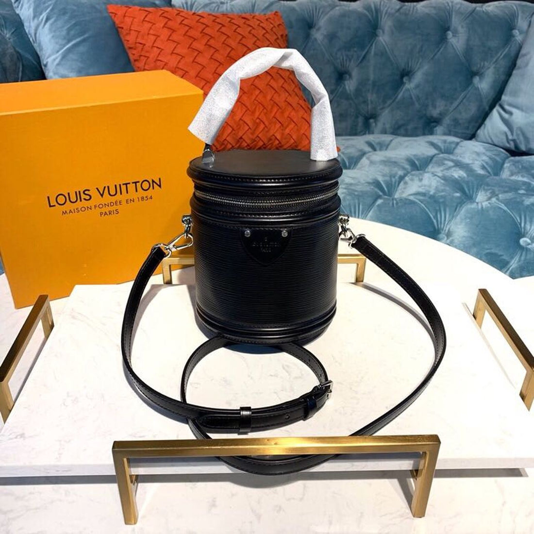 LV Cannes Epi Black For Womtlm, Womtlm’s Handbags, Shoulder And Crossbody Bags 5.9in/15cm LV M52226