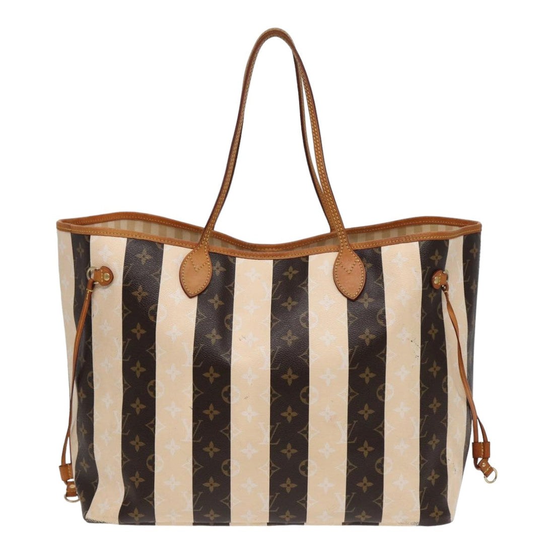 LOUIS VUITTON Monogram Rayure Neverfull GM Tote Bag M40561 LV Auth 84781