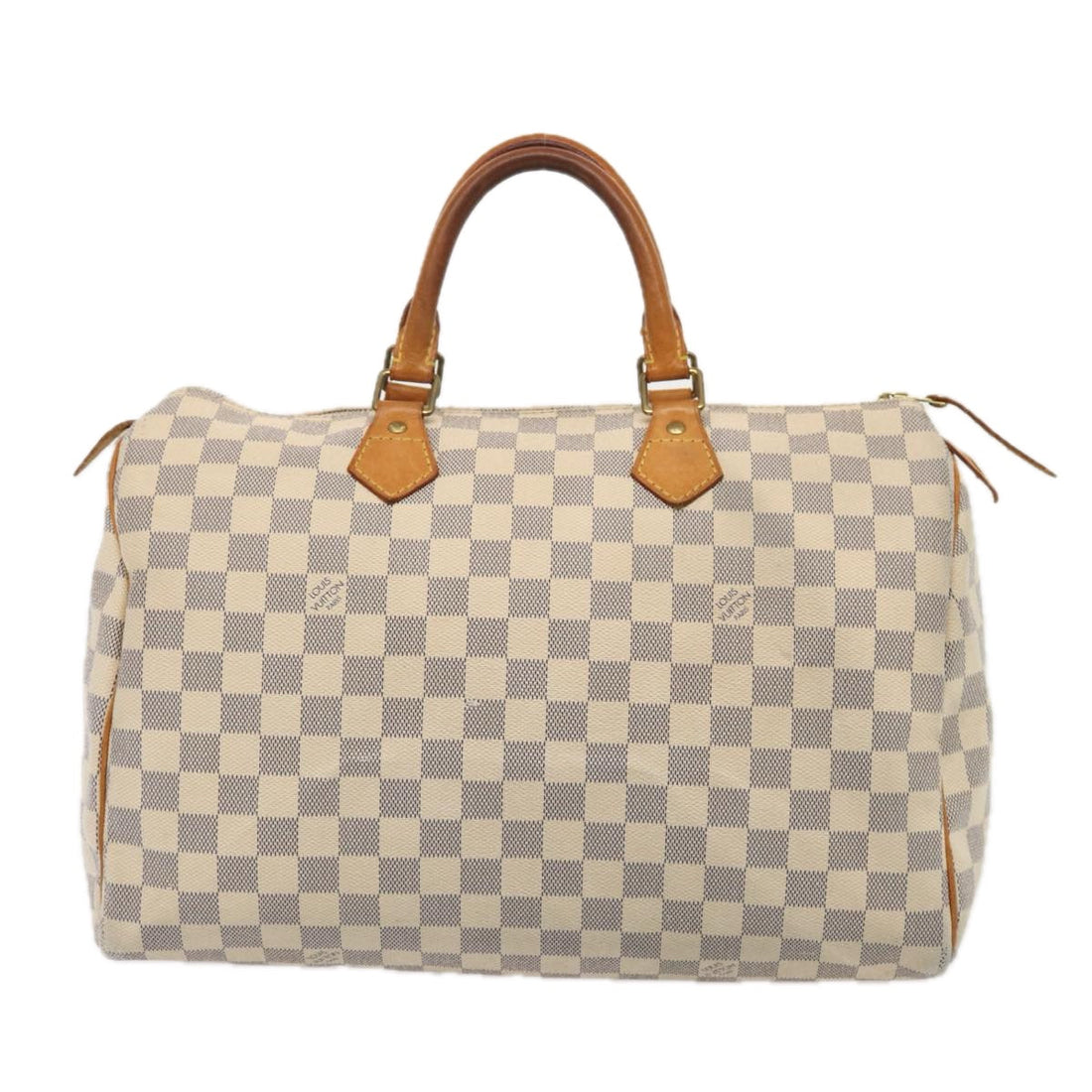 LOUIS VUITTON Damier Azur Speedy 35 Hand Bag N41535 LV Auth 84838