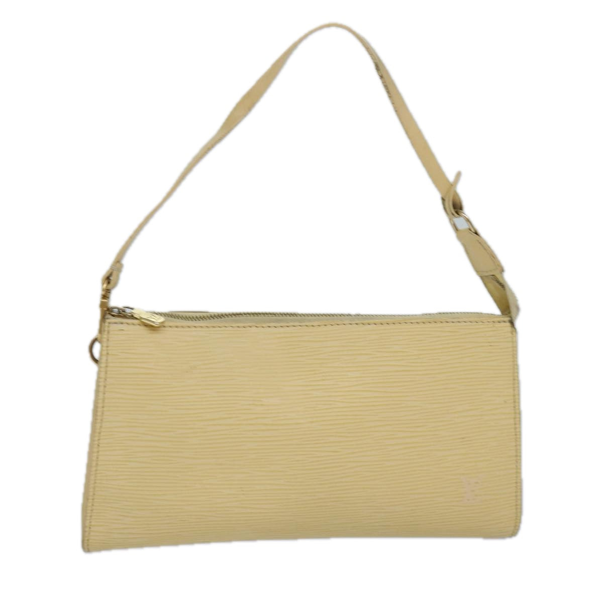 LOUIS VUITTON Epi Pochette Accessoires Pouch Vanilla M5294A LV Auth 84880