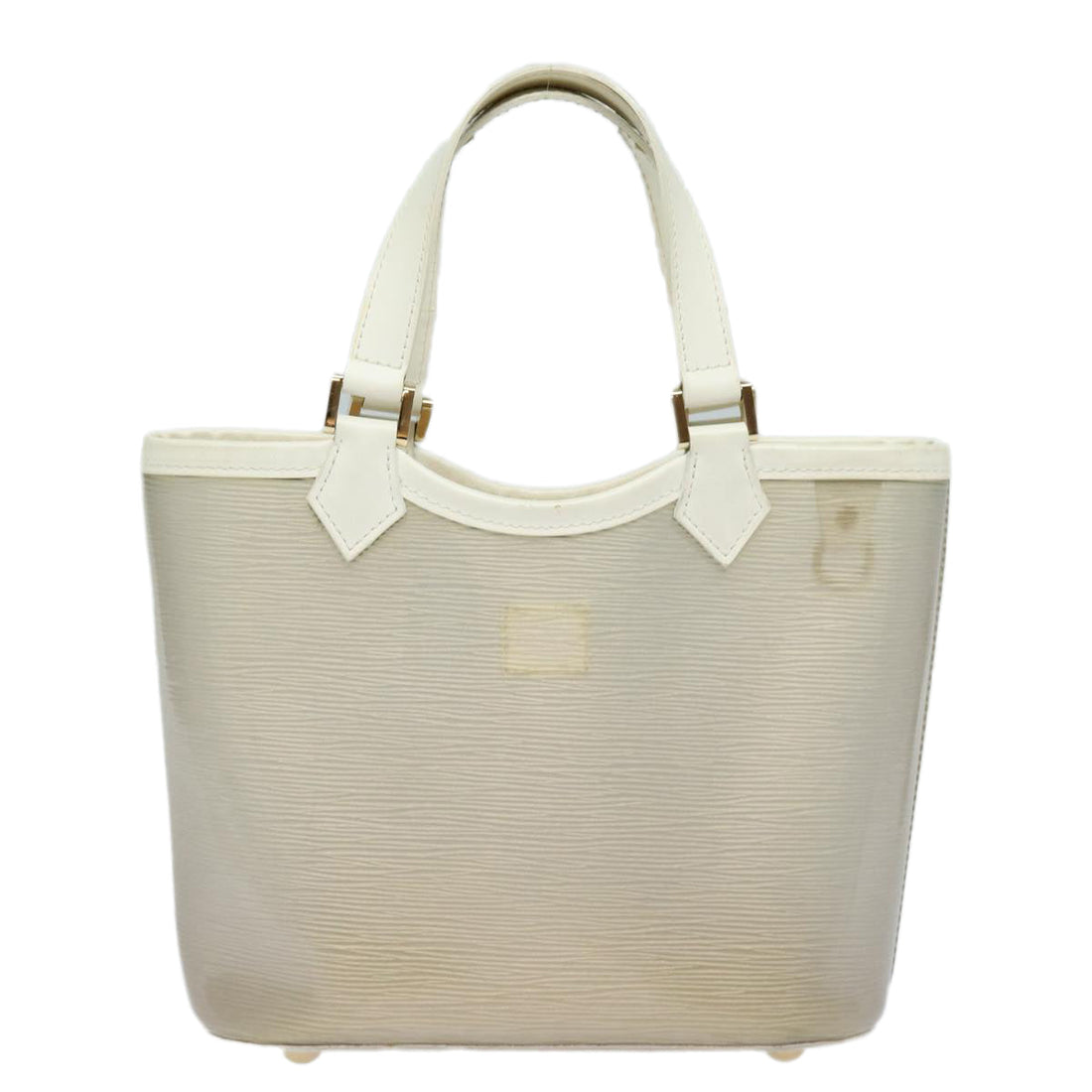 LOUIS VUITTON Epi Plage Mini Lagoon Bay Hand Bag White M92263 LV Auth 84972