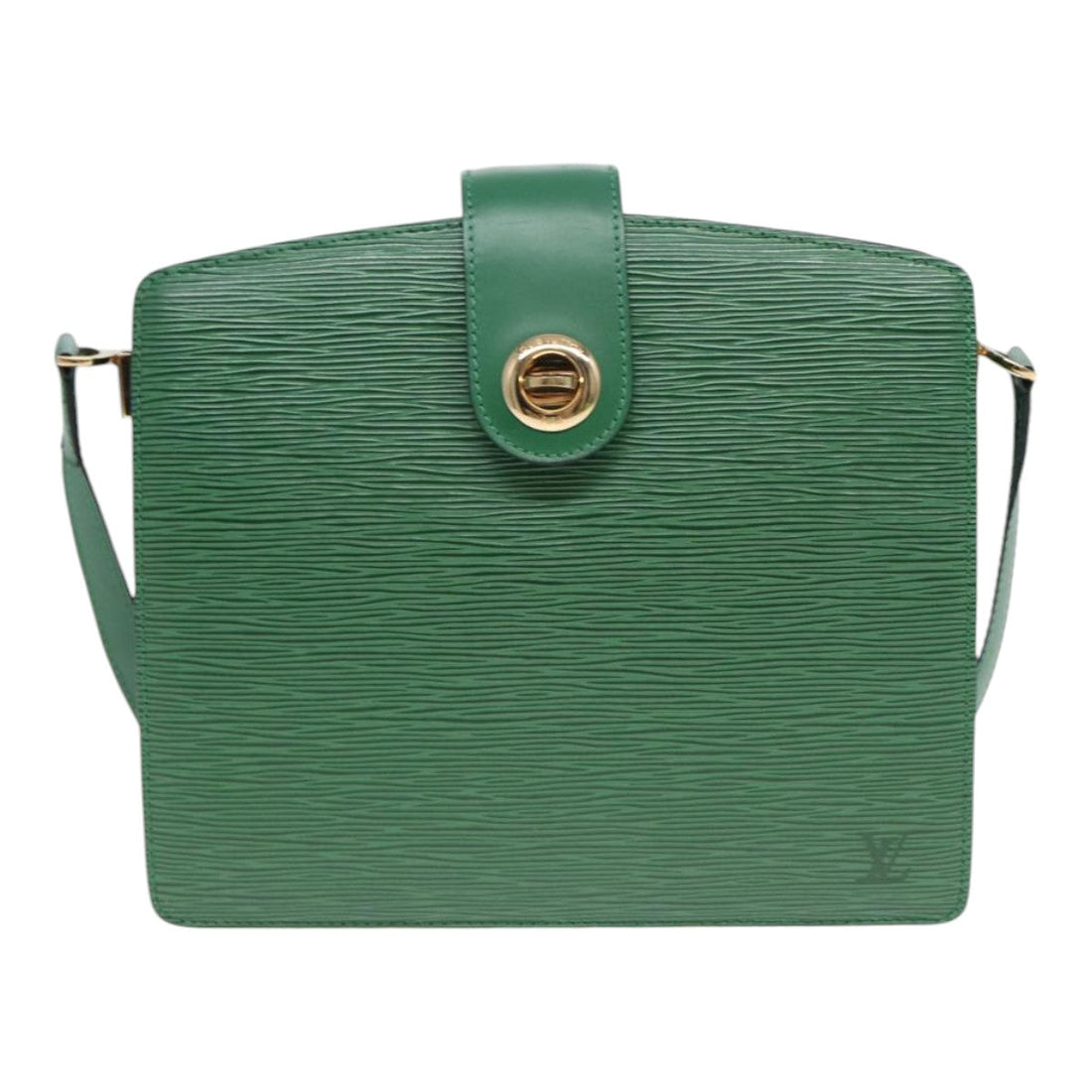 LOUIS VUITTON Epi Capuchin Shoulder Bag Green M52344 LV Auth 84999