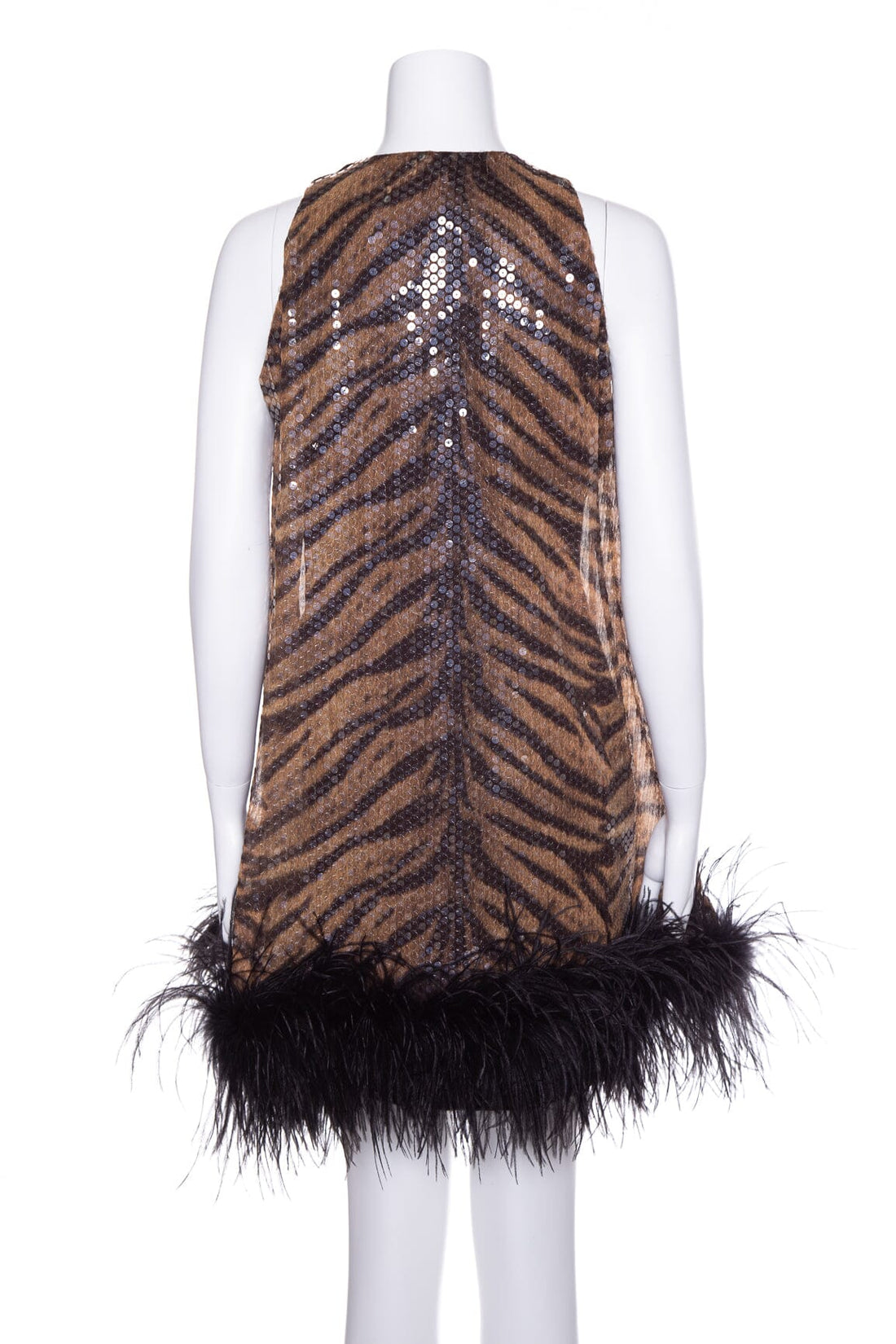 Chicago Tiger Print Sequin Mini Dress SZ N/A