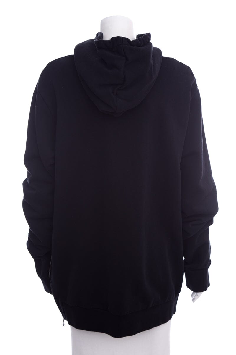 Balmain Black & Multicolor Strip Logo Sweatshirt SZ L