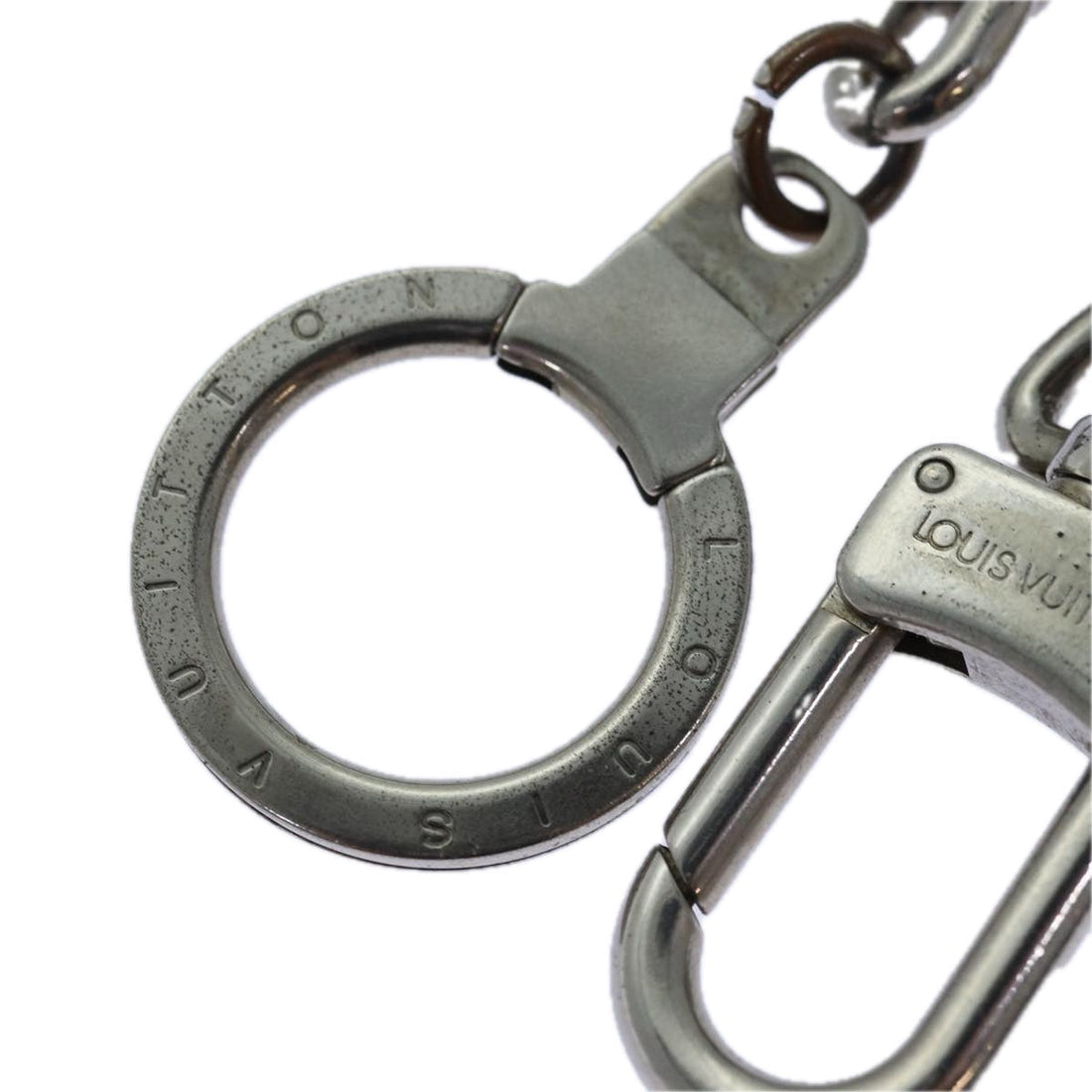 LOUIS VUITTON Chainne Anneau Cles XL Key Ring metal Silver M65774 LV Auth 85087
