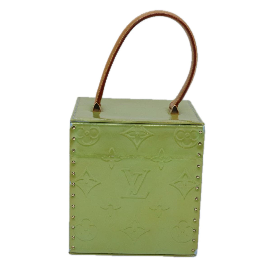 LOUIS VUITTON Monogram Vernis Bleecker Pouch Baby Blue M91003 LV Auth 85230