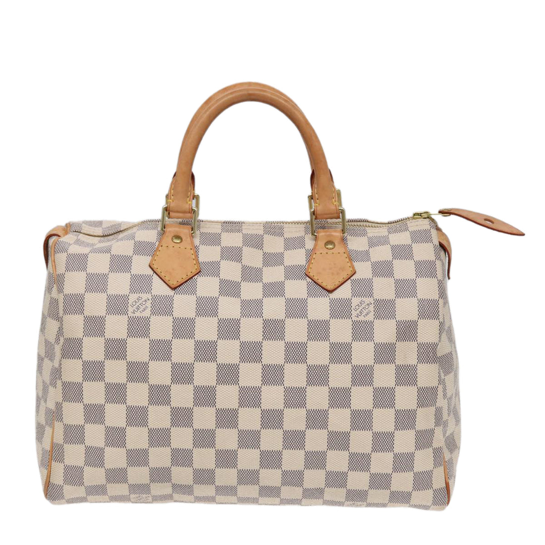 LOUIS VUITTON Damier Azur Speedy 30 Hand Bag N41533 LV Auth 85268