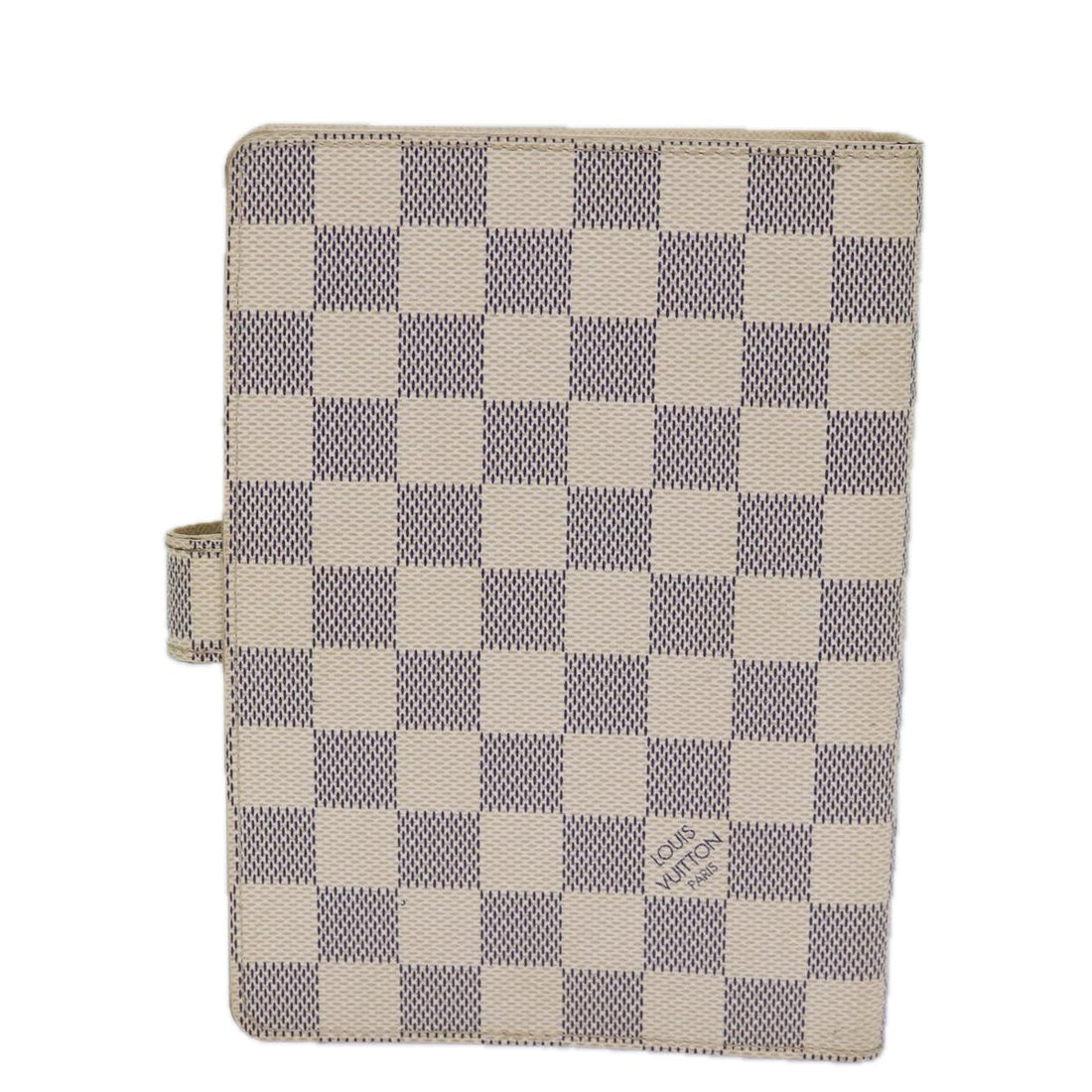 LOUIS VUITTON Damier Azur Agenda MM Day Planner Cover R20707 LV Auth 85339