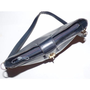 Gucci Designer Purses Navy Blue Leather Hobo Bag