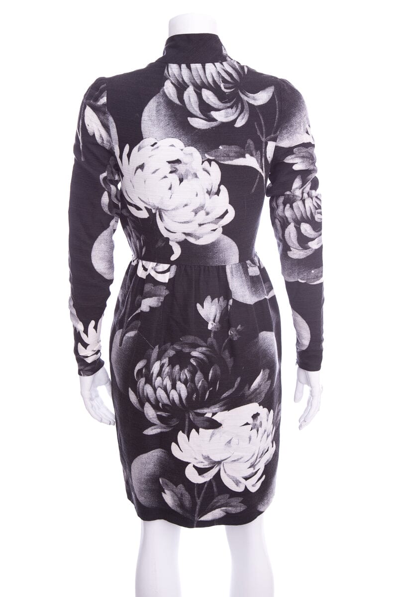 Johnathan Saunders Black & White Floral Dress SZ 34