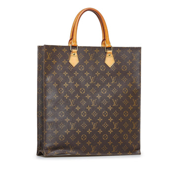 LOUIS VUITTON Monogram Sac Plat Tote Bag