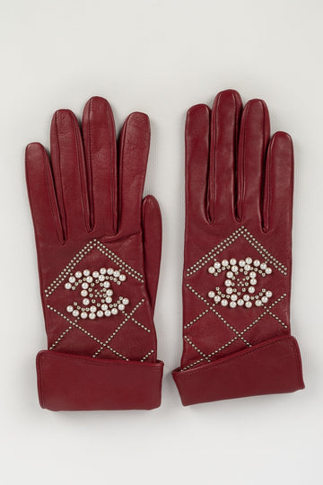 Gants en cuir Chanel